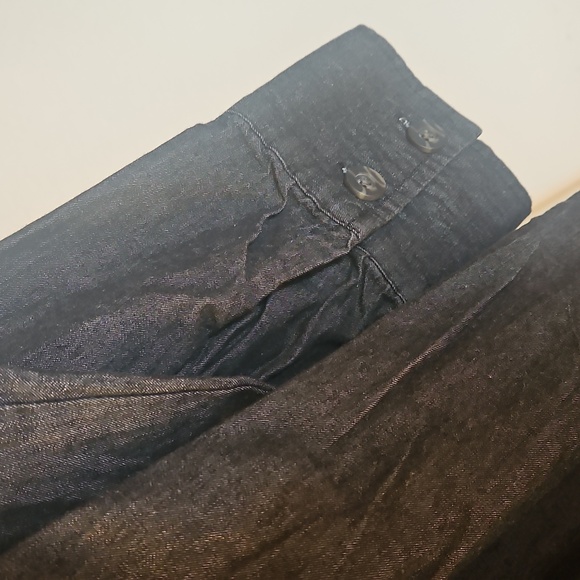 NWT Nine West, Charcoal Denim Long Sleeve Dress, Medium - Picture 5 of 8